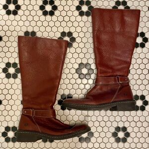 Born Original Horseshoe Leather Riding Tall Boots